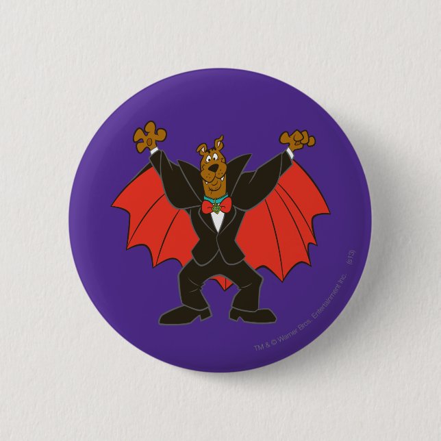 Scooby Dracula 6 Cm Round Badge (Front)