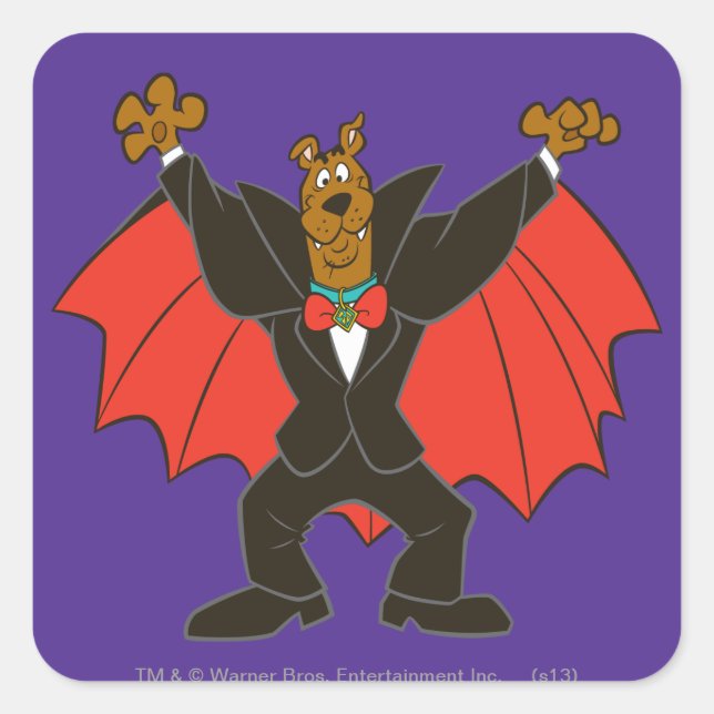 Scooby Dracula Square Sticker (Front)