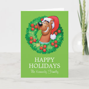 Scooby in Wreath Holiday Card
