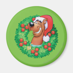 Scooby in Wreath Magnet