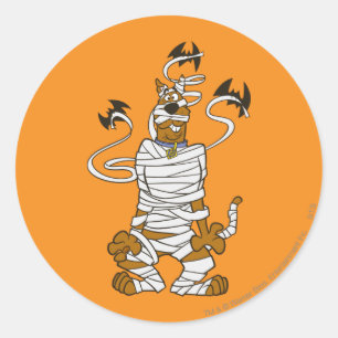 Scooby Mummy Classic Round Sticker