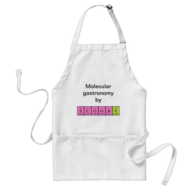 Scooby periodic table name apron (Front)