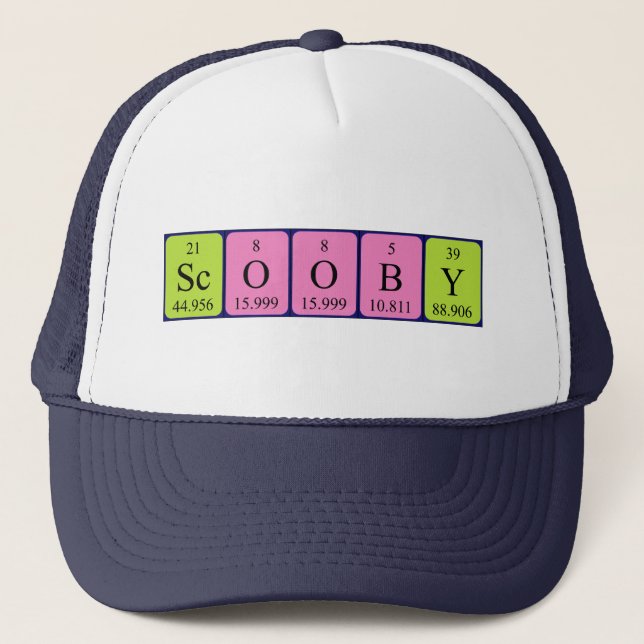 Scooby periodic table name hat (Front)