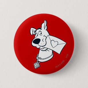 Scooby Valentine's Day 6 Cm Round Badge
