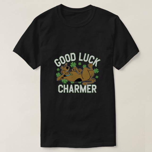 ScoobyDoo St Patricks Day Good Luck Charmer Long S T-Shirt (Design Front)