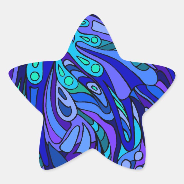 *Scoop of Zen Blue Star Sticker (Front)