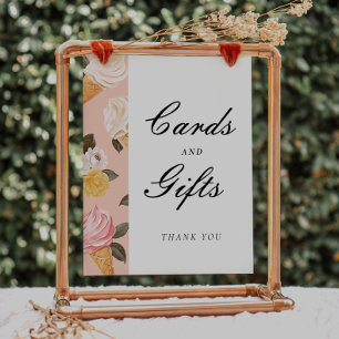 Scooped Up Cards and Gifts Bridal Shower Sign