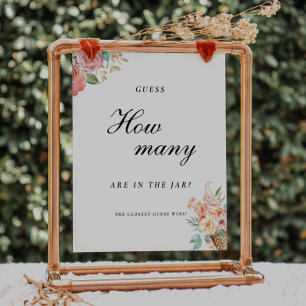 Scooped Up Guess How Many Bridal Shower Sign