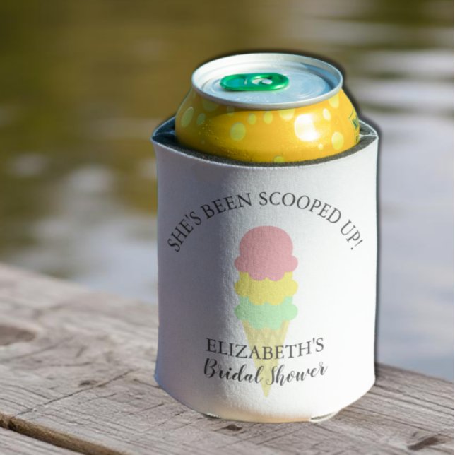 Scooped Up Ice Cream Bridal Shower Can Cooler (Creator Uploaded)