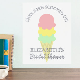 Scooped Up Ice Cream Bridal Shower Foil Prints