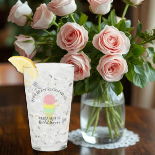 Scooped Up Ice Cream Bridal Shower Glass