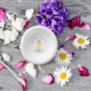 Scooped Up Ice Cream Bridal Shower Paper Plate