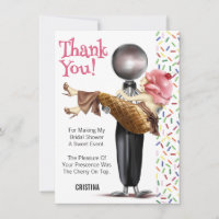 Scooped Up Ice Cream Bridal Shower Thank You
