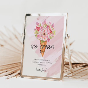 Scooped Up Ice Cream Custom Bridal Shower Signs