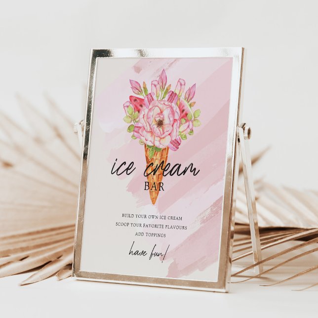 Scooped Up Ice Cream Custom Bridal Shower Signs (Creator Uploaded)