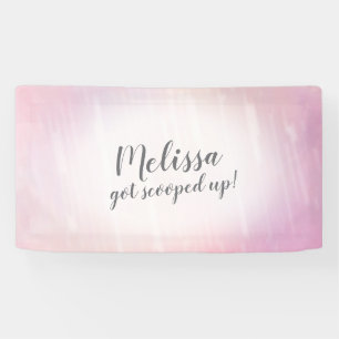 Scooped Up Ice Cream Theme Banner Bridal Shower