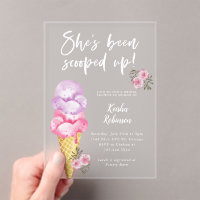 Scooped Up Pink Ice Cream Bridal Shower