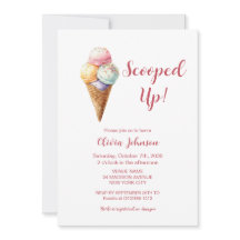 Scooped Up! Pink Ice Cream Bridal Shower