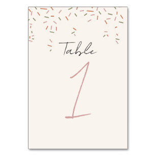 Scooped Up Table Number