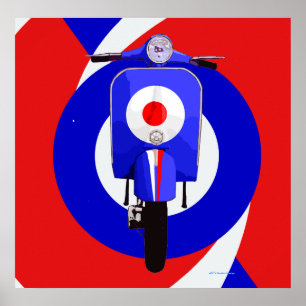 Scooter Art Poster