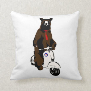 Scooter Bear Cushion