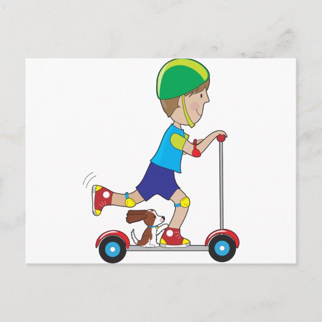 Scooter Boy Postcard (Front)