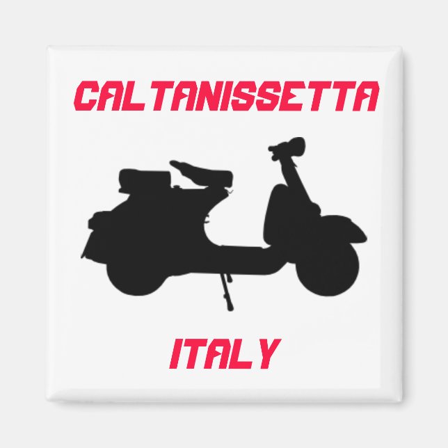 Scooter, Caltanissetta, Italy Magnet (Front)