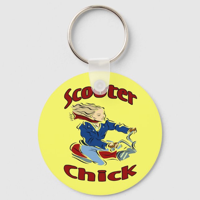 Scooter Chick Key Ring (Front)