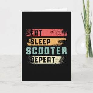 Scooter Driver E-Scooter Escooter Stunt Vintage Card