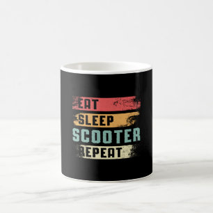 Scooter Driver E-Scooter Escooter Stunt Vintage Coffee Mug