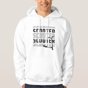 Scooter Driver E-Scooter Escooter Vintage Retro Hoodie