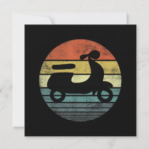 Scooter Driver Gifts Funny Retro Classic Motorbike