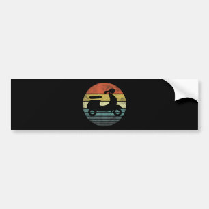 Scooter Driver Gifts Funny Retro Classic Motorbike Bumper Sticker