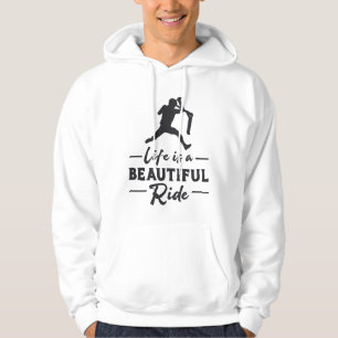 Scooter Driver Life Is A Beautiful Ride Retro Hoodie
