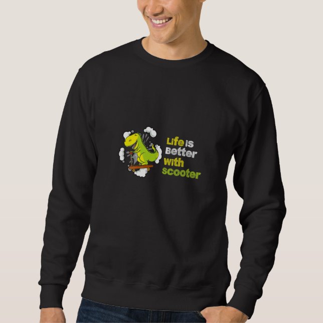 Scooter  Electric Stunt Moped Rider Motorcycle Bik Sweatshirt (Front)