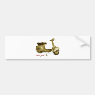 Scooter fans bumper sticker