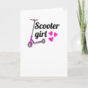 Scooter Gifts For Girls   Scootering Scooter Rider Card