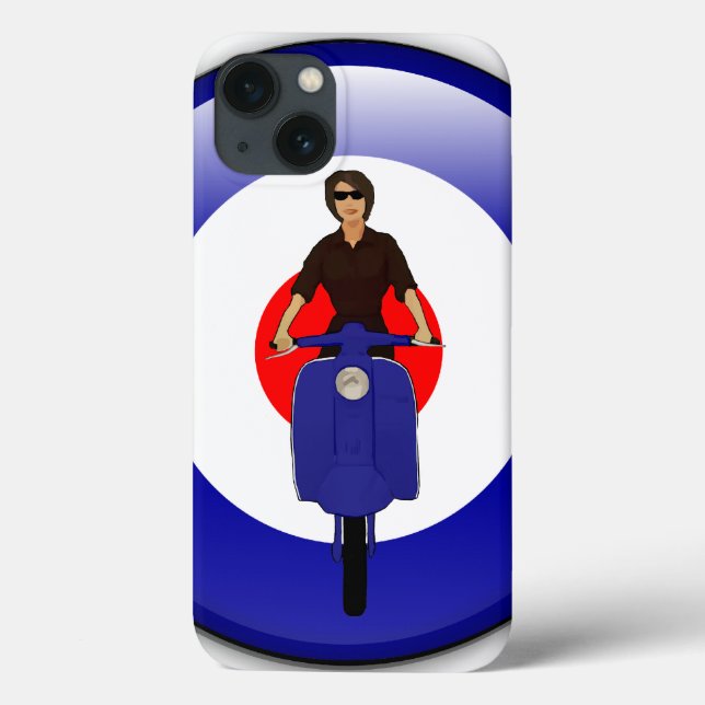 Scooter girl on 3d mod target Case-Mate iPhone case (Back)