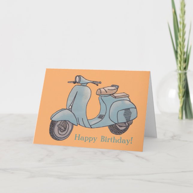 Scooter Greeting Card (Front)