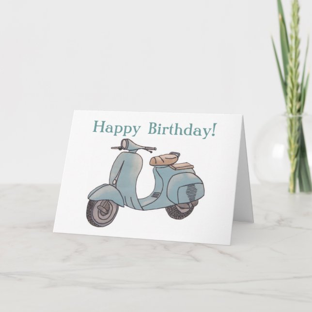 Scooter Greeting Card (Front)