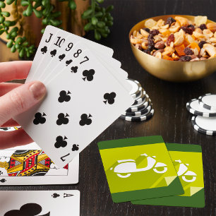 Scooter Icon Playing Cards
