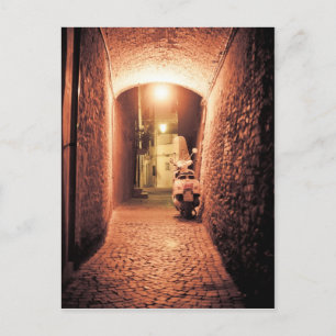 scooter in Italy Postcard