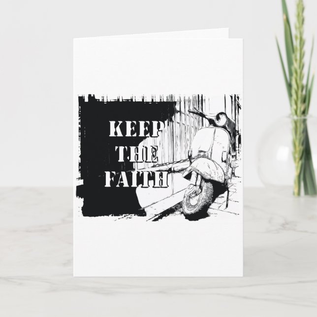 Scooter Keep the Faith Card (Front)