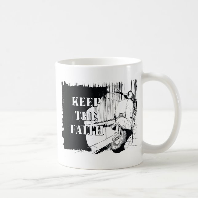 Scooter Keep the Faith Coffee Mug (Right)