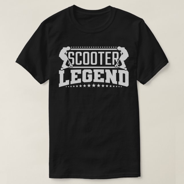 Scooter Legend, Kick Scooter  T-Shirt (Design Front)