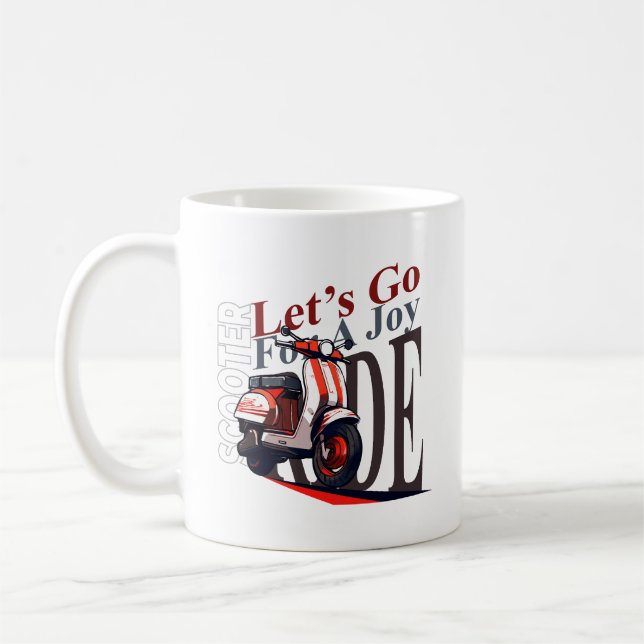 Scooter Lets Go Coffee Mug (Left)