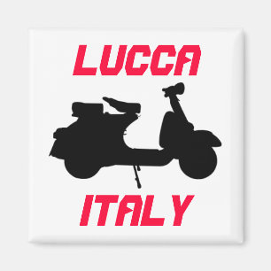 Scooter, Lucca, Italy Magnet