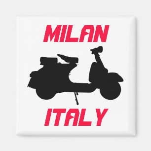 Scooter, Milan, Italy Magnet