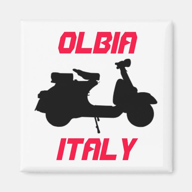 Scooter, Olbia, Italy Magnet (Front)