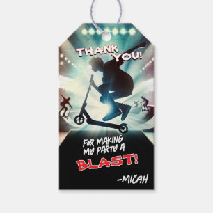 Scooter Party Thank You Tag